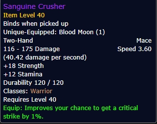 Sanguine Crusher wow sod phase 2